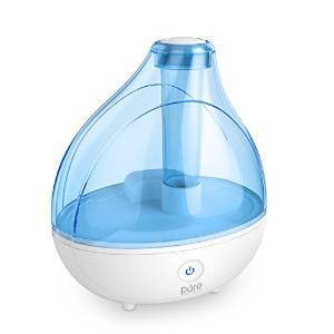 Ultrasonic Cool Mist Humidifier - Premium Humidifying Unit with Whisper-quiet Operation, Automatic Shut-off and Night Light Function
